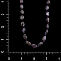 14K Yellow Gold Estate Amethyst Bead Necklace