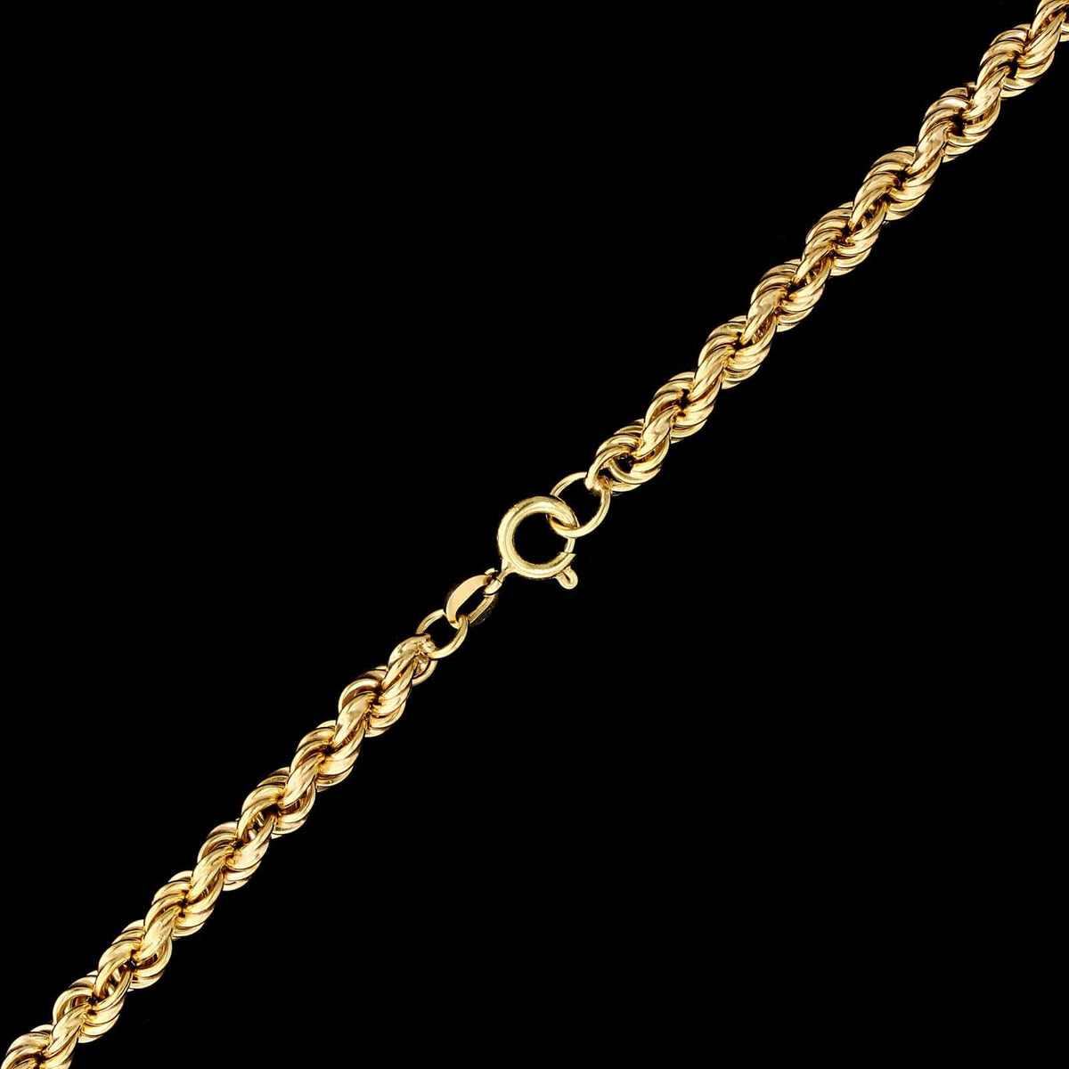 14K Yellow Gold Estate Rope Tassel Necklace