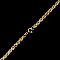 14K Yellow Gold Estate Rope Tassel Necklace