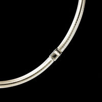 14K White Gold Estate Omega Necklace