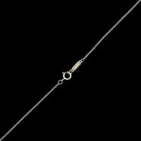 Tiffany & Co. 18K White Gold Estate Diamond Filigree Heart and Key Padlock Pendant Necklace