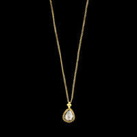 Amali 18K Yellow Gold Estate Salt &amp; Pepper Diamond Pendant Necklace