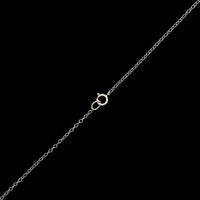 14K White Gold Estate Diamond Solitaire Pendant Necklace