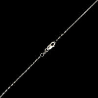 18K White Gold Estate Peridot and Diamond Flower Pendant Necklace