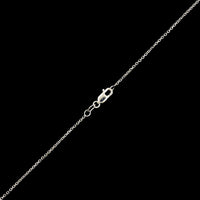 14K White Gold Estate Diamond Flower Pendant Necklace
