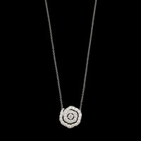 Hearts on fire 18K White Gold Estate Diamond Lorelai Pendant Necklace