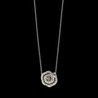 Hearts on fire 18K White Gold Estate Diamond Lorelai Pendant Necklace