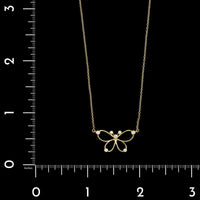 Tiffany & Co. 18K Yellow Gold Estate Diamond Butterfly Necklace