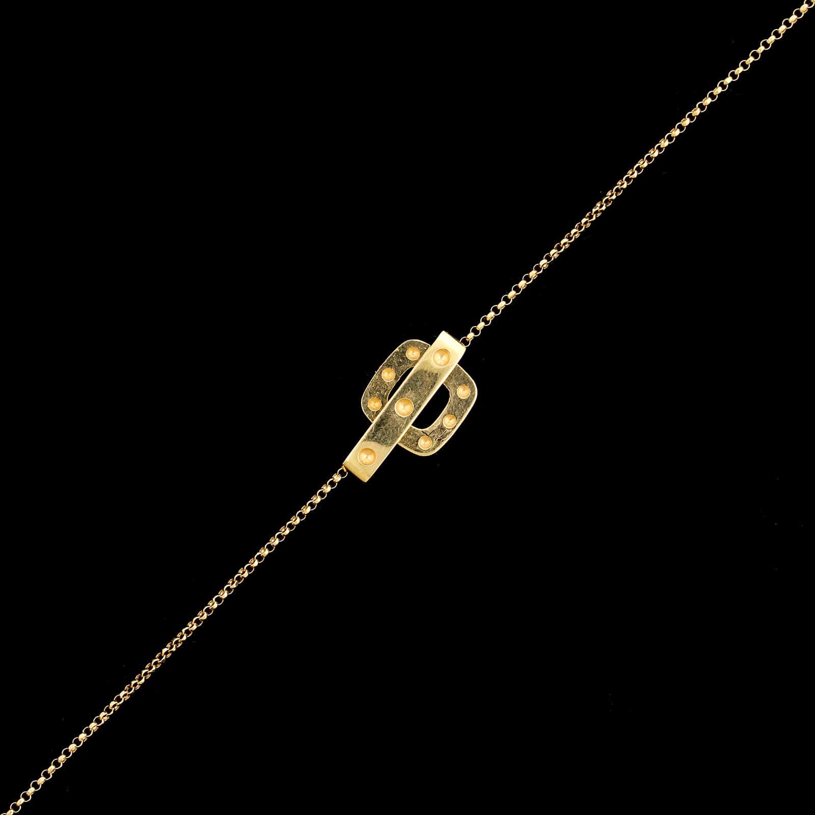 Roberto Coin 18K Rose Gold Estate Mother of Pearl and Diamond Pois Moi Station Necklace