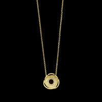 14K Yellow Gold Estate Citrine Pendant Necklace