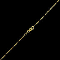 14K Yellow Gold Estate Citrine Pendant Necklace