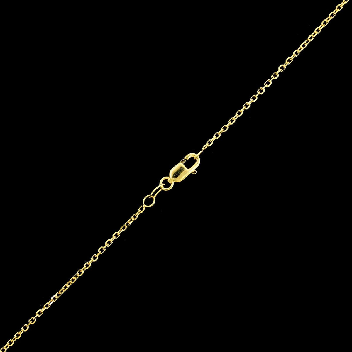 14K Yellow Gold Estate Citrine Pendant Necklace