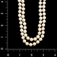 Mikimoto 18K Yellow Gold Estate Double Strand Necklace