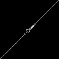 Tiffany &  Co. Platinum Estate Diamond Open Heart Pendant Necklace
