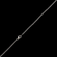 18K White Gold Estate Sapphire and Diamond Pendant Necklace