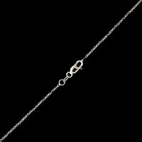 18K White Gold Estate Sapphire and Diamond Pendant Necklace