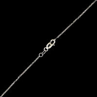 18K White Gold Estate Sapphire and Diamond Pendant Necklace