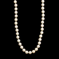 Mikimoto 14K Yellow Gold Estate Pearl Necklace