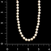Mikimoto 14K Yellow Gold Estate Pearl Necklace