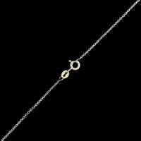 14K White Gold Estate Diamond Solitaire Pendant Necklace