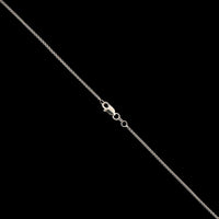 14K White Gold Estate Pearl and Diamond Pendant Necklace