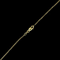 14K Yellow Gold Estate Diamond Cluster Pendant Necklace