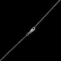 18K White Gold Estate Diamond Circle Pendant Necklace&nbsp;