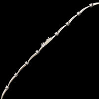 18K White Gold Estate Diamond Necklace