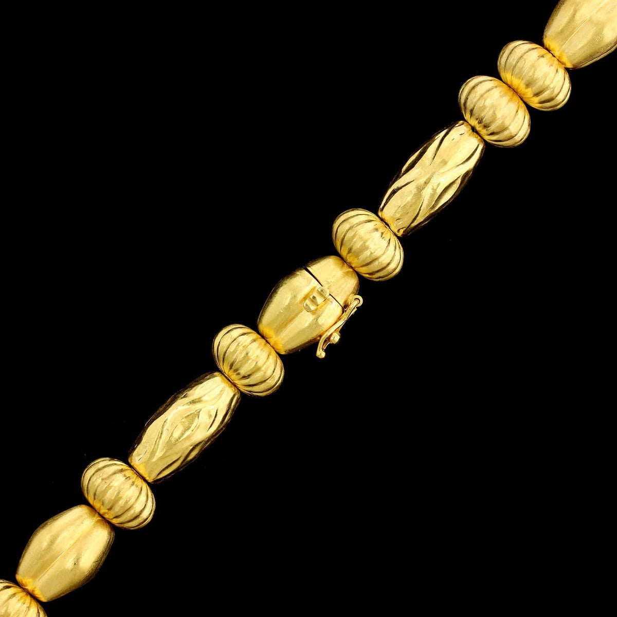 Ilias Lalounis 21K and 22K Yellow Gold Estate Bead Necklace