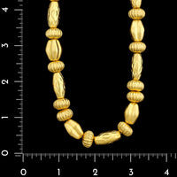 Ilias Lalounis 21K and 22K Yellow Gold Estate Bead Necklace