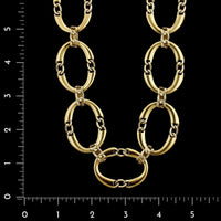 Tiffany & Co. Paloma Picasso 18K Two-tone Gold Estate Oval Fancy Link Necklace