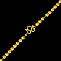 24K Yellow Gold Estate Beaded Necklace