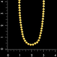 24K Yellow Gold Estate Beaded Necklace