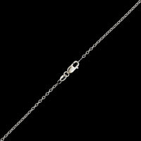 14K White Gold Estate Diamond Cluster Station Necklace