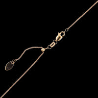 18K Rose Gold Estate Diamond Pendant Necklace