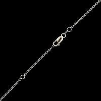 14K White Gold Estate Diamond Cluster Pendant Necklace