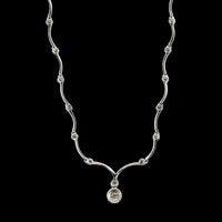 18K White Gold Estate Diamond Necklace