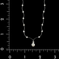 18K White Gold Estate Diamond Necklace