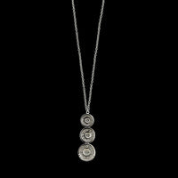 Tiffany & Co. Platinum Estate Diamond Drop Pendant Necklace