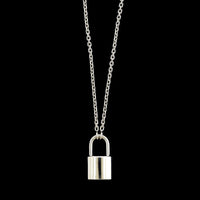 Louis Vuitton Sterling Silver Estate Locket Pendant Necklace