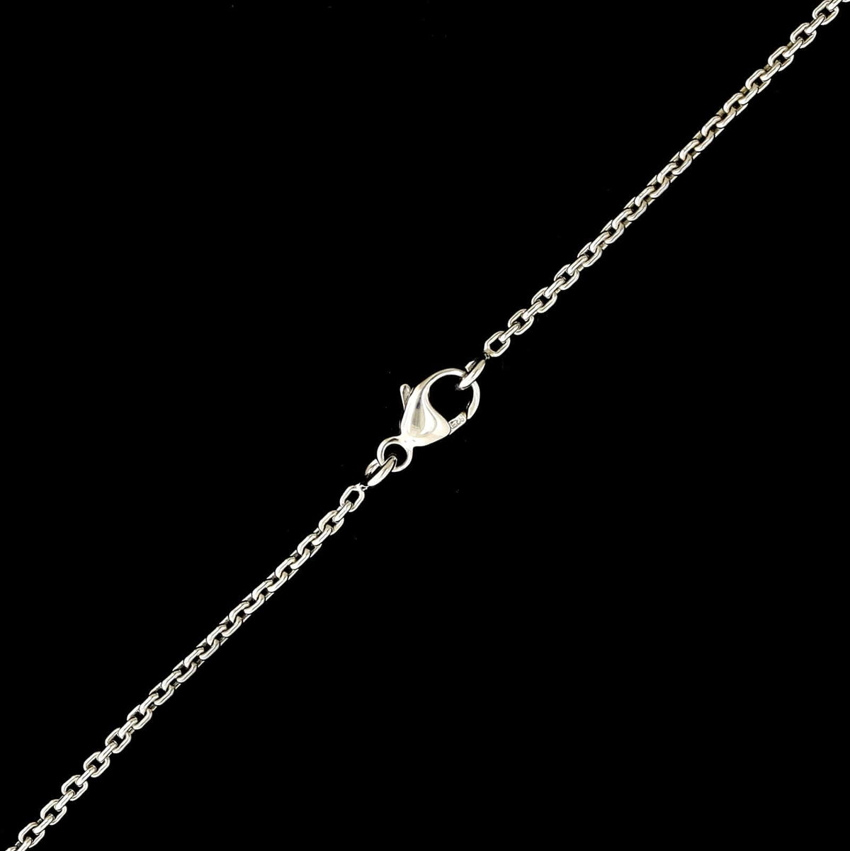 Louis Vuitton Sterling Silver Estate Locket Pendant Necklace