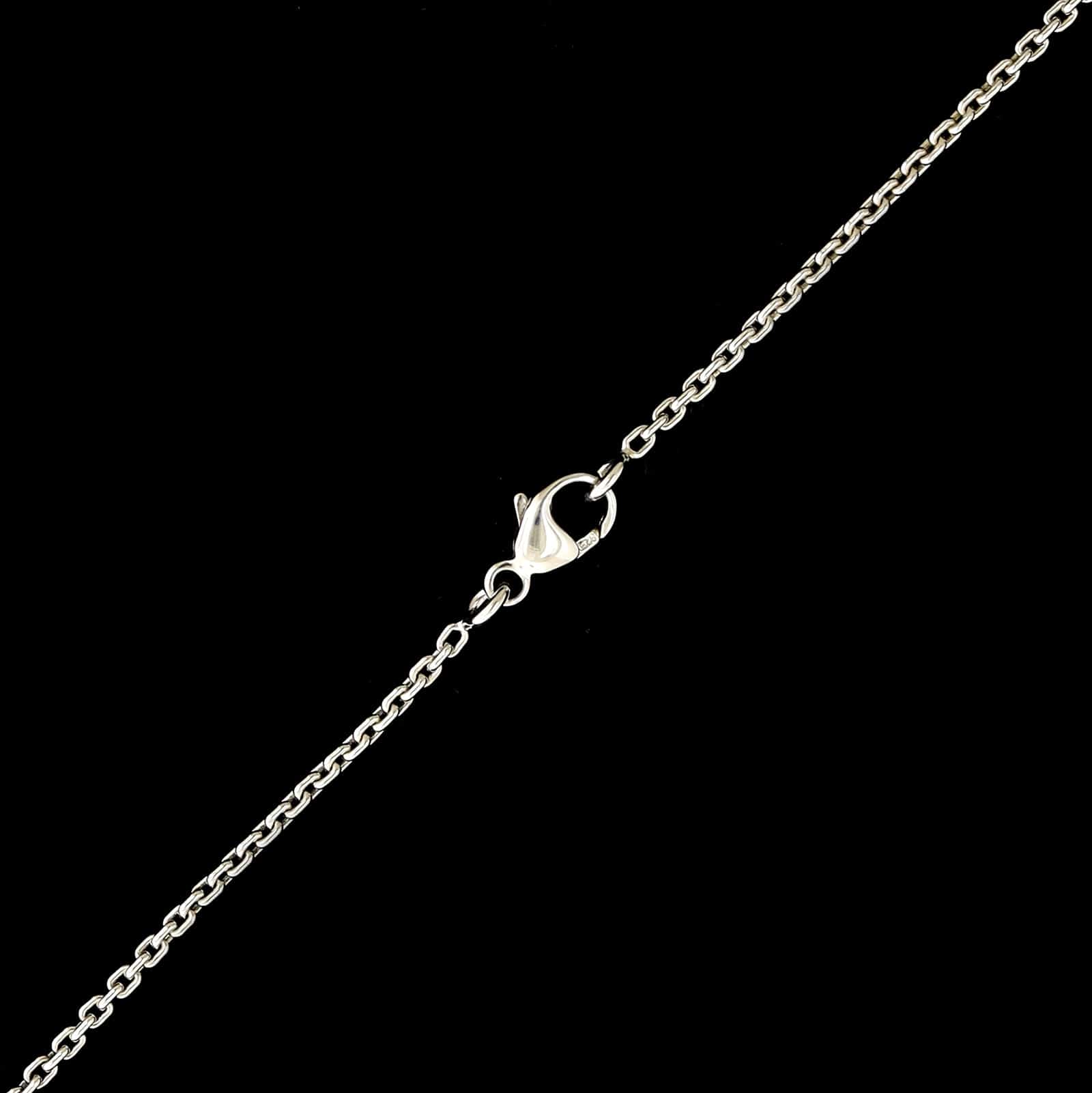 Louis Vuitton Sterling Silver Estate Locket Pendant Necklace