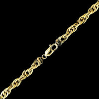 14K Yellow Gold Estate Hollow Fancy Link Necklace