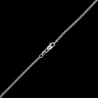 14K White Gold Estate Amethyst Pendant Necklace