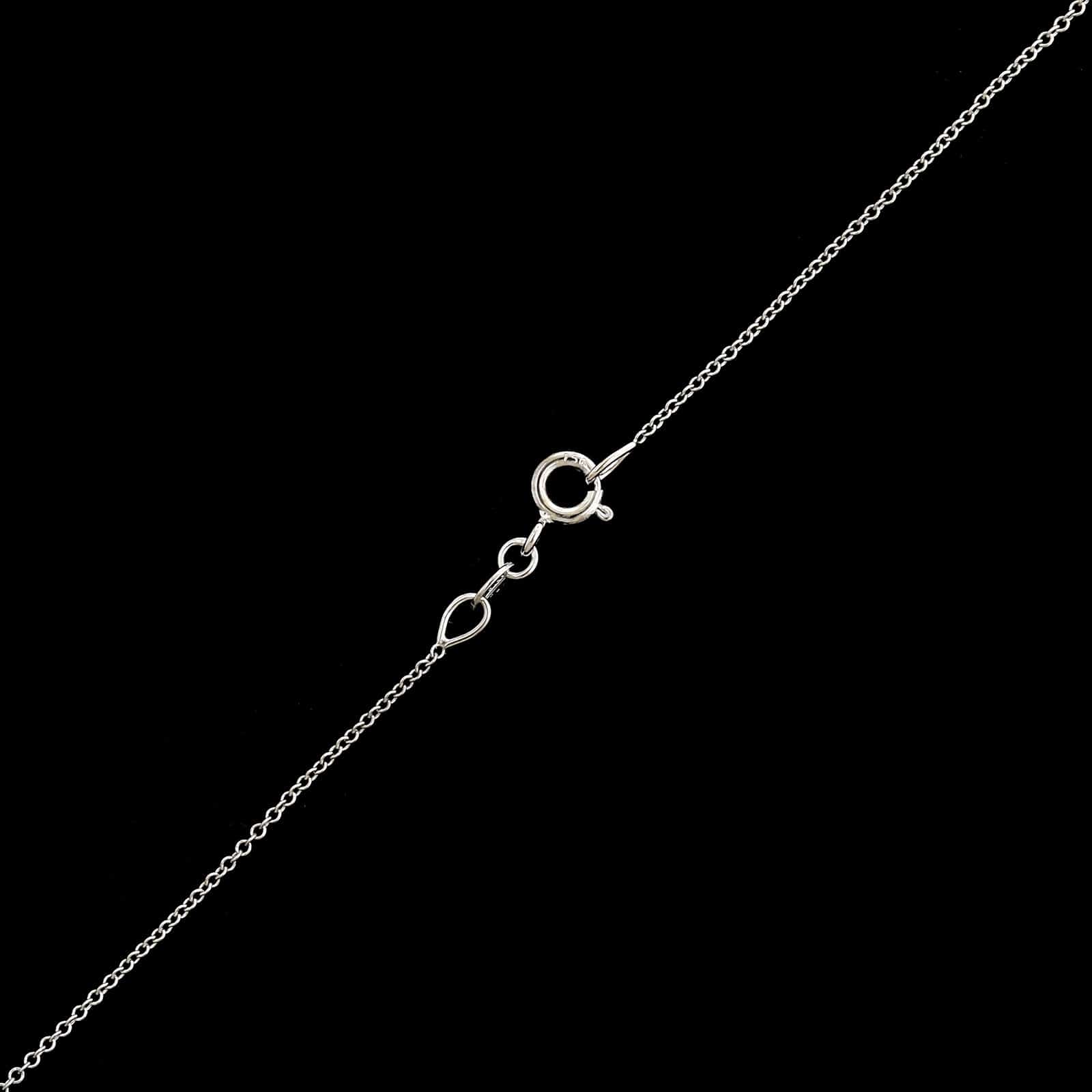 Lightning Ridge 18K White Gold Estate Opal and Diamond Pendant Necklace