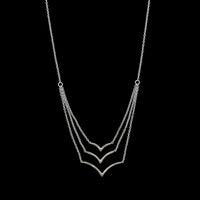 18K White Gold Estate Diamond Necklace