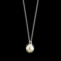 Tiffany & Co. Sterling Silver Estate 12.75MM Hardwear Ball Pendant Necklace