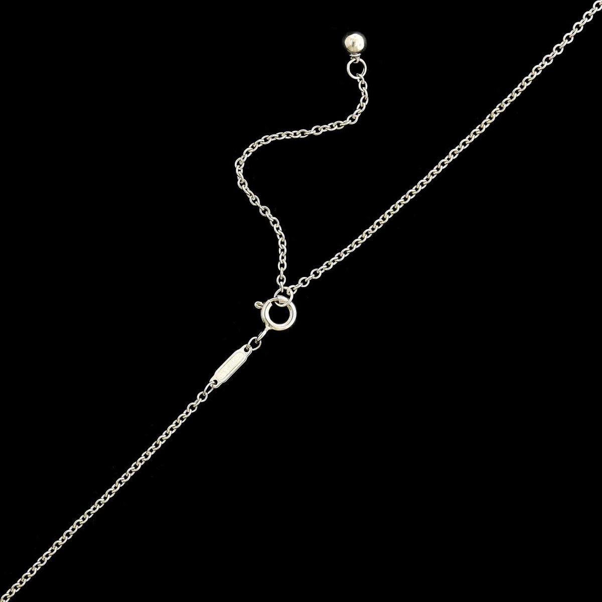 Tiffany & Co. Sterling Silver Estate 12.75MM Hardwear Ball Pendant Necklace