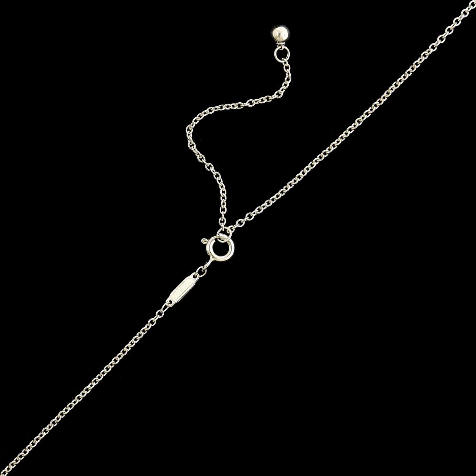 Tiffany & Co. Sterling Silver Estate 12.75MM Hardwear Ball Pendant Necklace