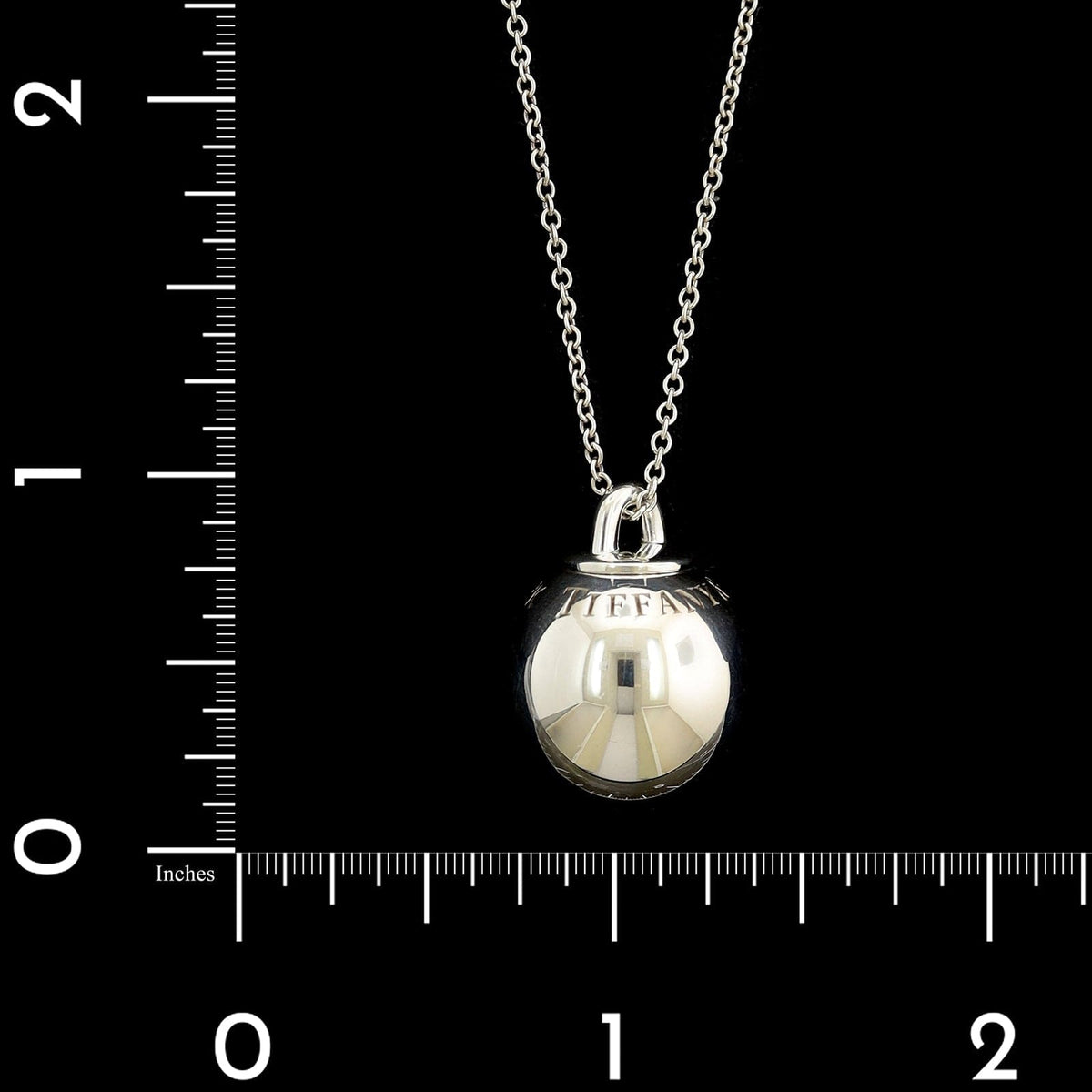 Tiffany & Co. Sterling Silver Estate 19.00MM Hardwear Ball Pendant